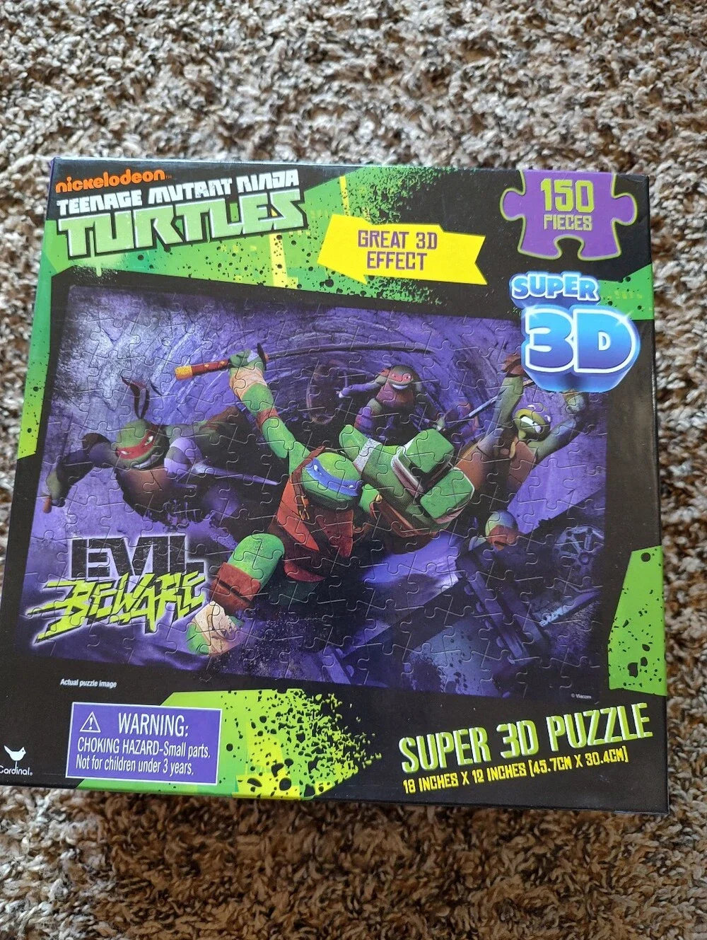 Nickelodeon TMNT 150 Piece Super 3D Effect Puzzle